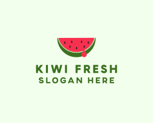 Fresh Watermelon Fruit logo design