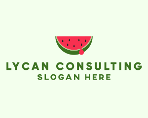 Fresh Watermelon Fruit logo design