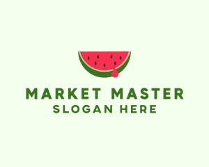 Fresh Watermelon Fruit logo design