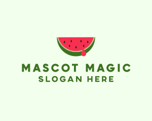 Fresh Watermelon Fruit logo design