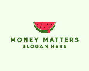 Fresh Watermelon Fruit logo design