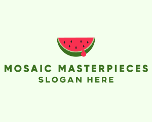 Fresh Watermelon Fruit logo design