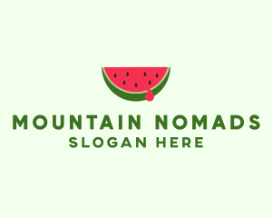 Fresh Watermelon Fruit logo design