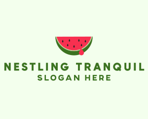 Fresh Watermelon Fruit logo design