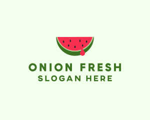 Fresh Watermelon Fruit logo design