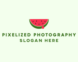 Fresh Watermelon Fruit logo design