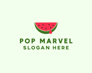 Fresh Watermelon Fruit logo design