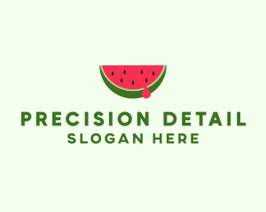 Fresh Watermelon Fruit logo design