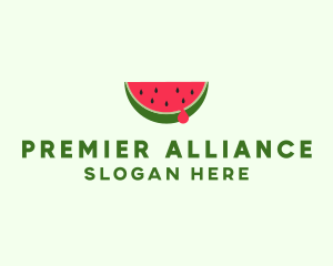 Fresh Watermelon Fruit logo design