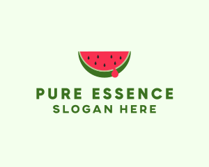 Fresh Watermelon Fruit logo design