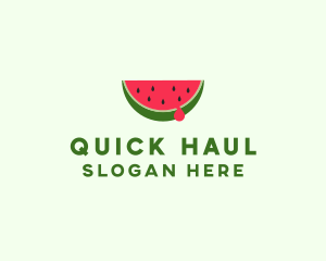 Fresh Watermelon Fruit logo design