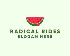 Fresh Watermelon Fruit logo design