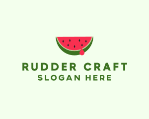 Fresh Watermelon Fruit logo design