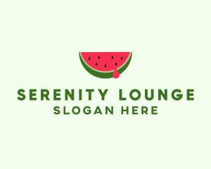 Fresh Watermelon Fruit logo design