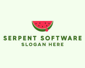 Fresh Watermelon Fruit logo design