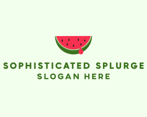 Fresh Watermelon Fruit logo design