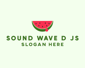 Fresh Watermelon Fruit logo design