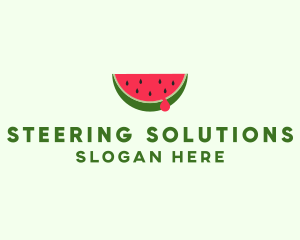 Fresh Watermelon Fruit logo design