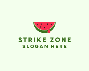 Fresh Watermelon Fruit logo design