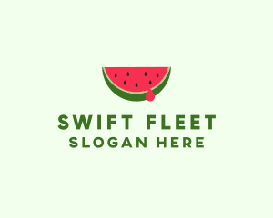 Fresh Watermelon Fruit logo design