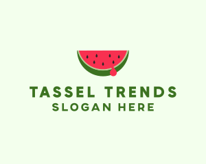 Fresh Watermelon Fruit logo design