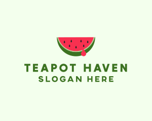 Fresh Watermelon Fruit logo design