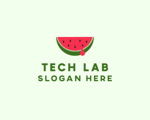 Fresh Watermelon Fruit logo design