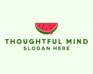 Fresh Watermelon Fruit logo design