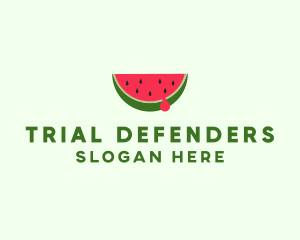 Fresh Watermelon Fruit logo design