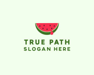 Fresh Watermelon Fruit logo design