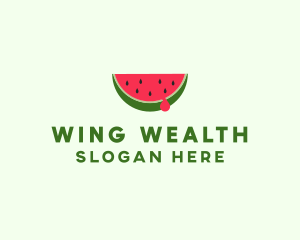 Fresh Watermelon Fruit logo design