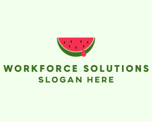 Fresh Watermelon Fruit logo design