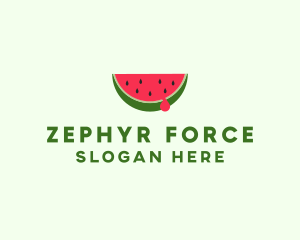 Fresh Watermelon Fruit logo design