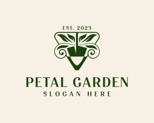 Shovel Leaf Landscaper logo design