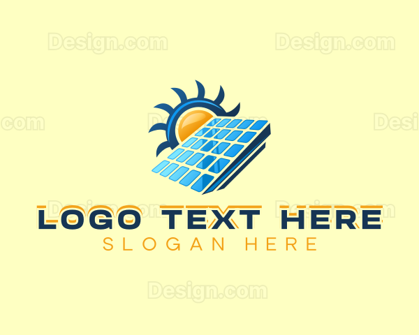 Sun Solar Panel Logo