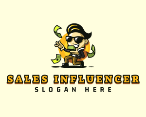 Money Currency Influencer logo design