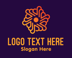 Orange Flower Decoration  logo