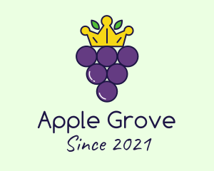 Grapes Crown Fruit logo