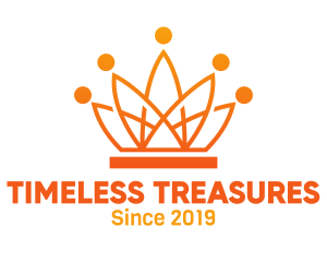 Orange Tech Crown logo design