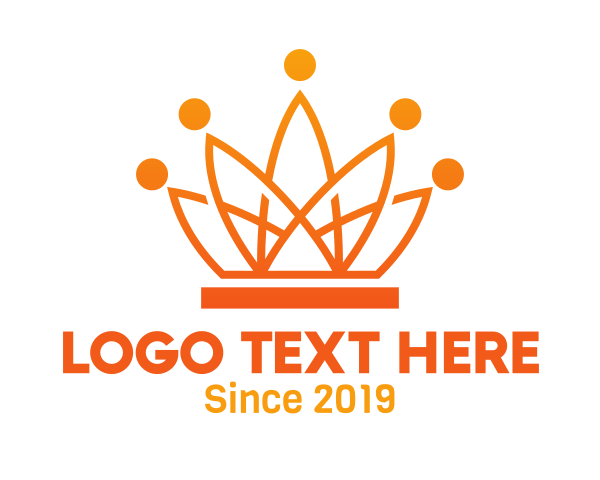 Orange Crown logo example 1