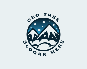 Mountain Snow Peak logo design