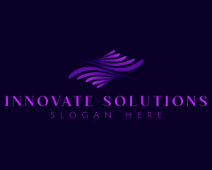 Wave Swoosh Solutions logo design