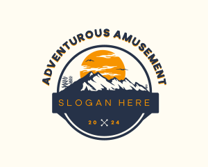 Mountain Adventure Hike logo design