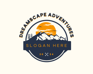 Mountain Adventure Hike logo design