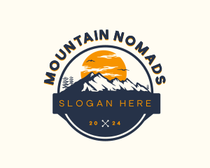 Mountain Adventure Hike logo design