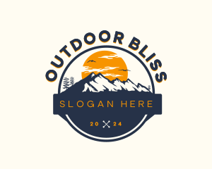 Mountain Adventure Hike logo design