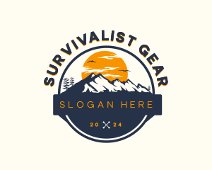 Mountain Adventure Hike logo design