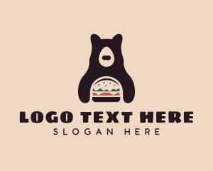 Hamburger - Hamburger Bear Diner logo design