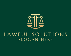 Legal Law Firm Courthouse logo