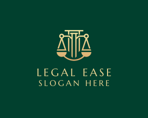 Legal Law Firm Courthouse logo